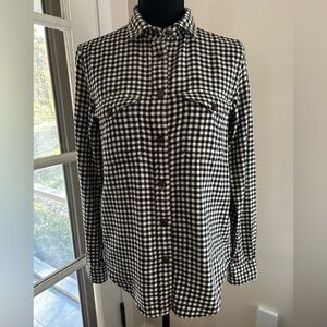Filson Gingham Checkered Shirt in Black and White